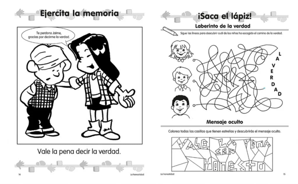 La Honestidad – Formación en valores / Character building – Honesty – libro cristiano en español – foto 3