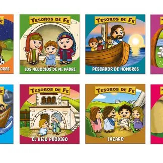 Tesoros de la Fe - Cajita con 8 minilibros – libro cristiano en español – foto 2