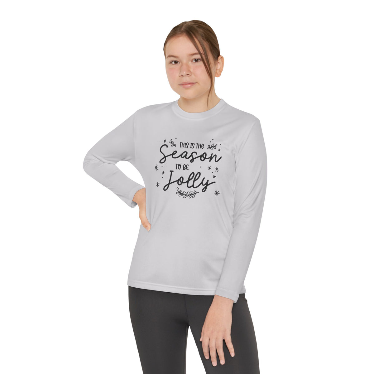 Youth Long Sleeve Competitor Tee Alegría – ropa cristiana para niños – foto 9