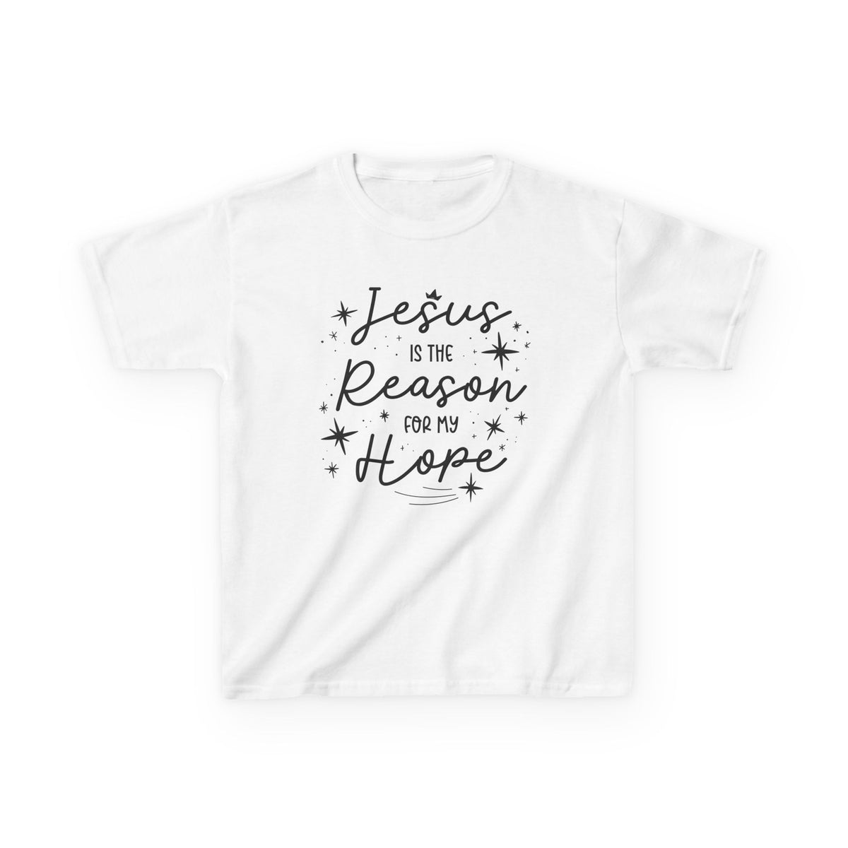 Kids Heavy Cotton™ Tee Jesus Esperanza – ropa cristiana para niños