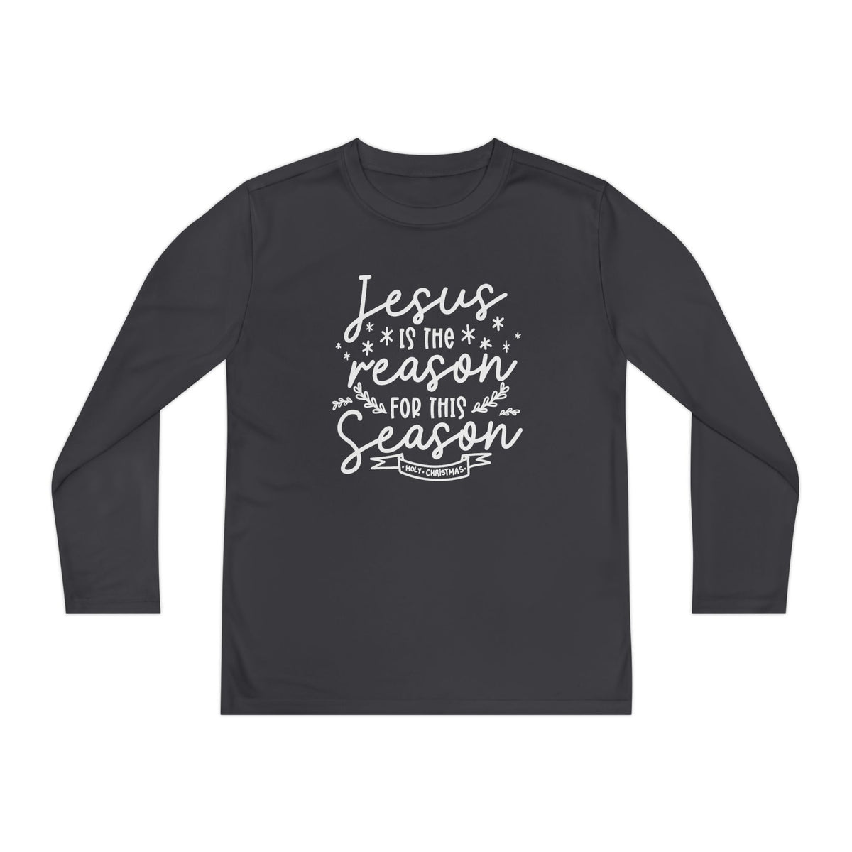 Youth Long Sleeve Competitor Tee Jesús la Razón – ropa cristiana para niños
