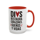 Taza Dios Restaura Corazones, Sueños y Vidas - El Dios que restaura