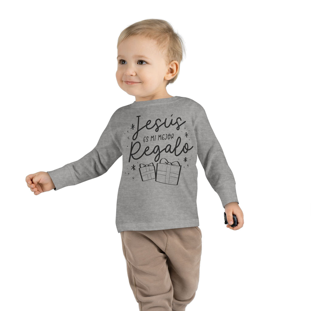 Toddler Long Sleeve Tee Jesús mi Regalo – ropa cristiana para niños – foto 8