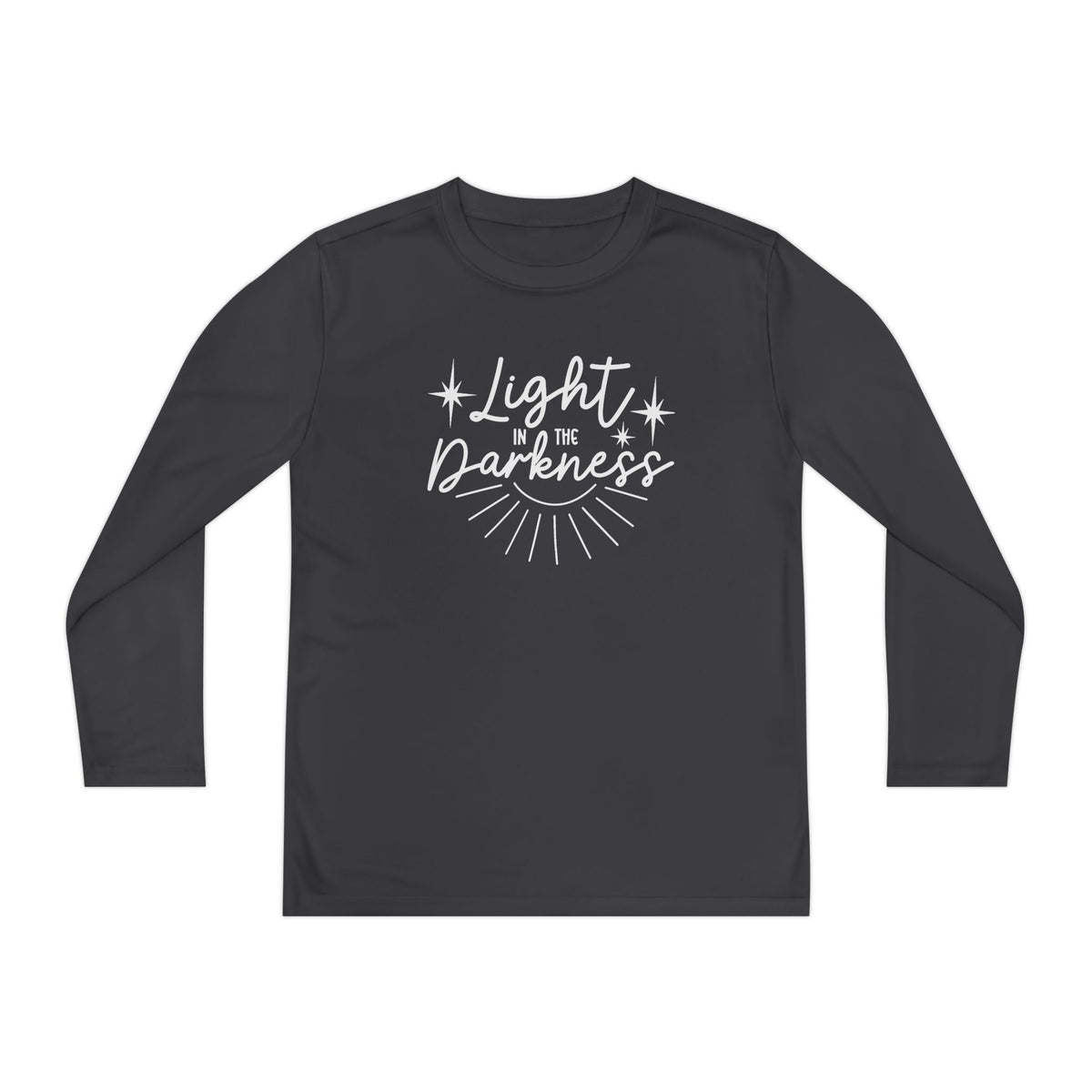 Youth Long Sleeve Competitor Tee Luz – ropa cristiana para niños