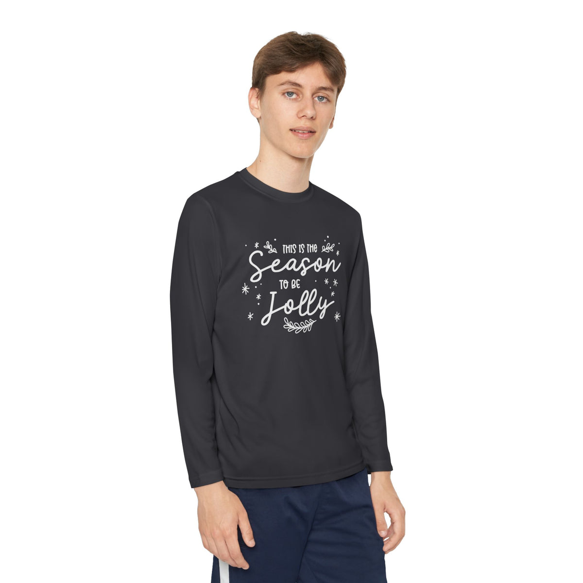 Youth Long Sleeve Competitor Tee Alegría – ropa cristiana para niños – foto 11