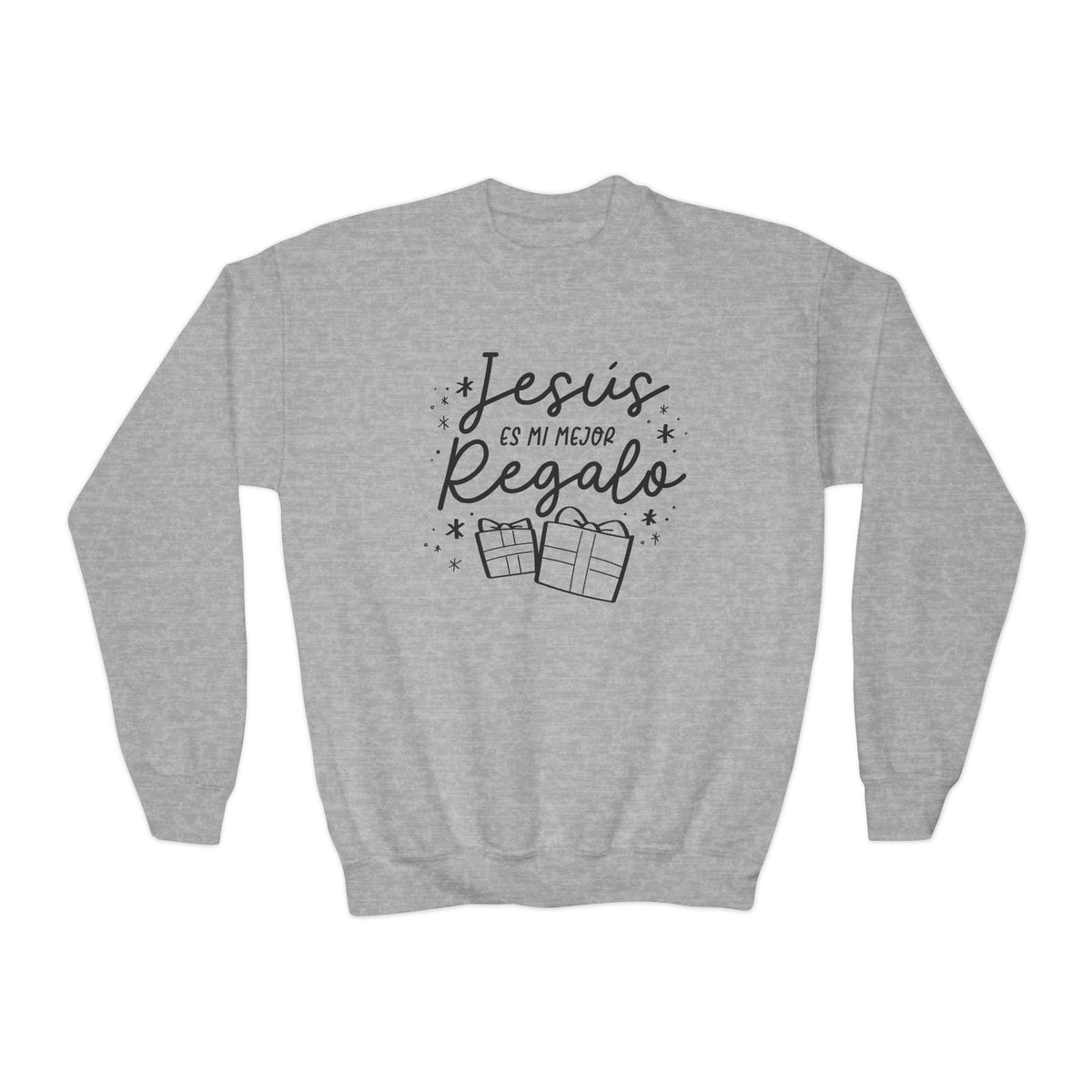 Youth Crewneck Sweatshirt Jesús mi Regalo – ropa cristiana para niños – foto 2