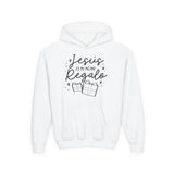 Youth Heavy Blend Hooded Sweatshirt Jesús mi Regalo