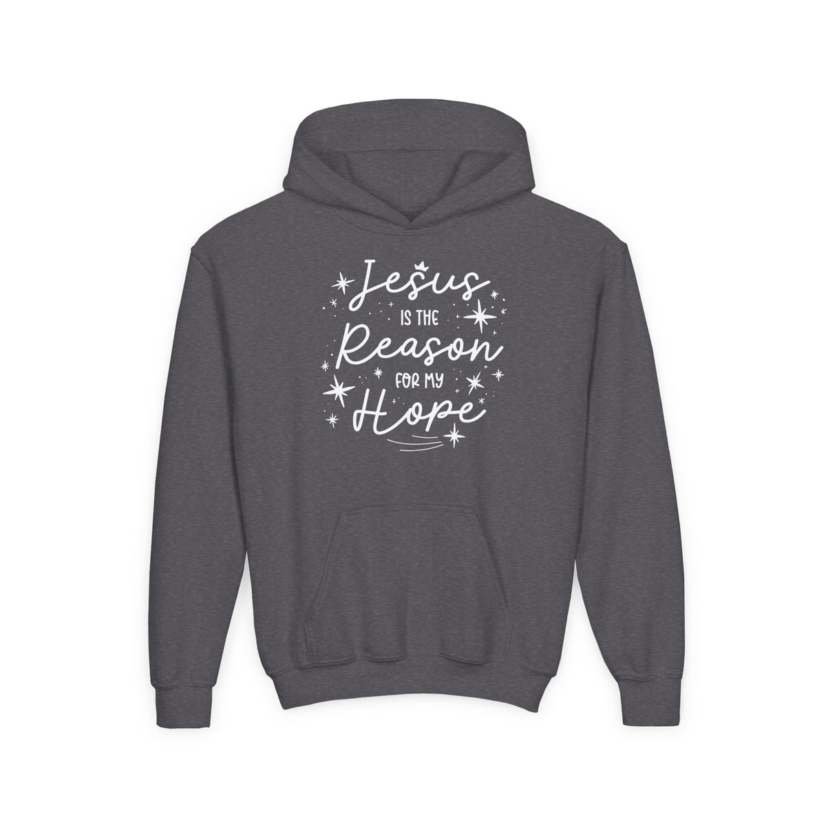 Youth Heavy Blend Hooded Sweatshirt Esperanza – ropa cristiana para niños