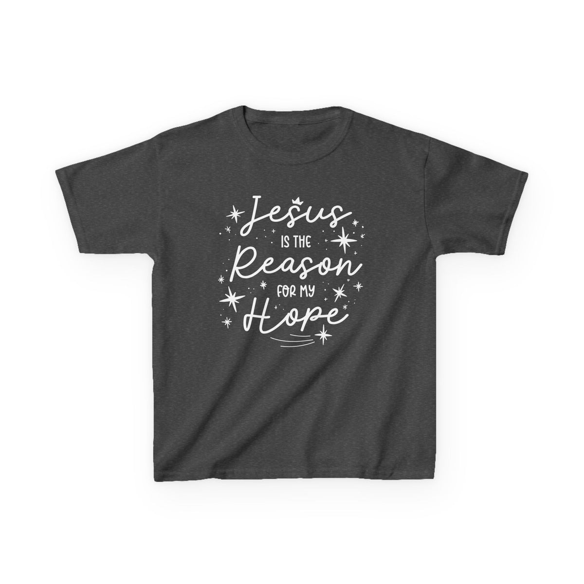 Kids Heavy Cotton™ Tee Jesus Esperanza – ropa cristiana para niños – foto 4
