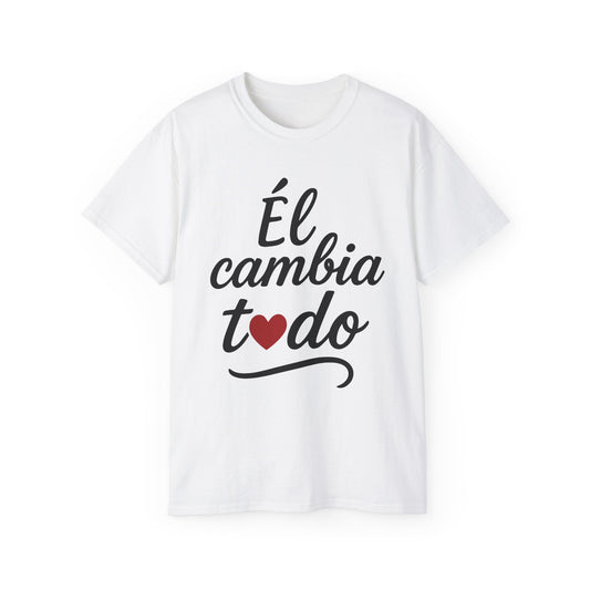 Camiseta unisex de algodón grueso - El Dios que restraura