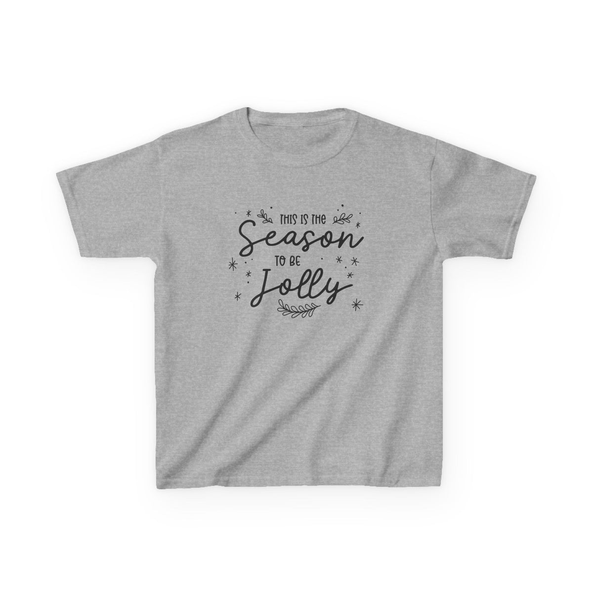 Kids Heavy Cotton™ Tee Temporada de Alegría – ropa cristiana para niños – foto 2