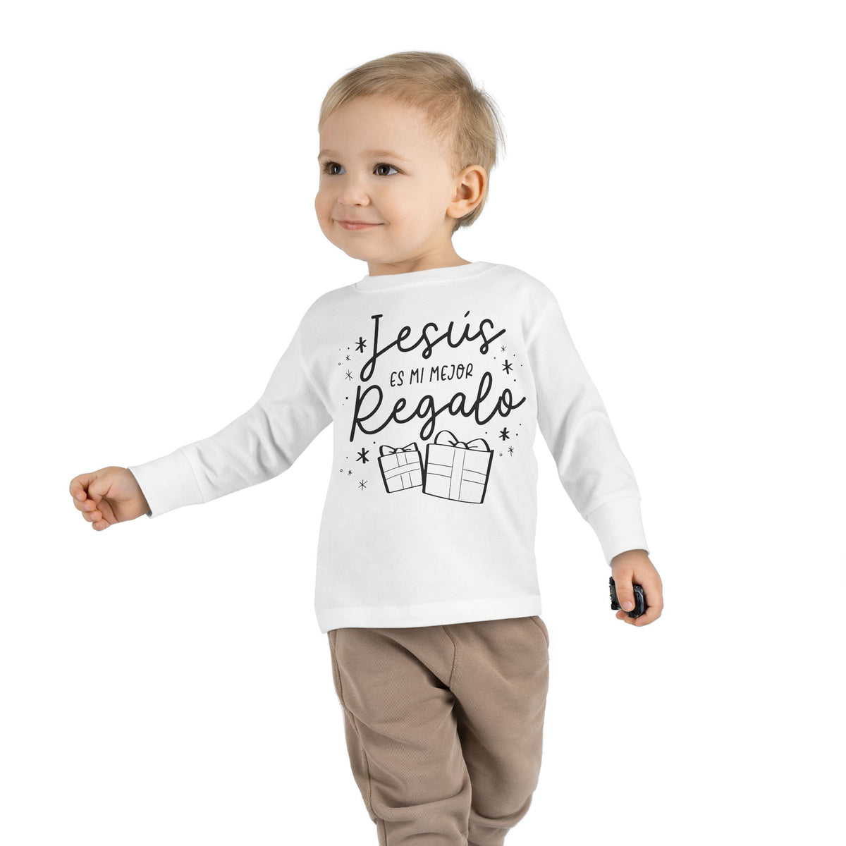 Toddler Long Sleeve Tee Jesús mi Regalo – ropa cristiana para niños – foto 5