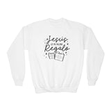 Youth Crewneck Sweatshirt Jesús mi Regalo