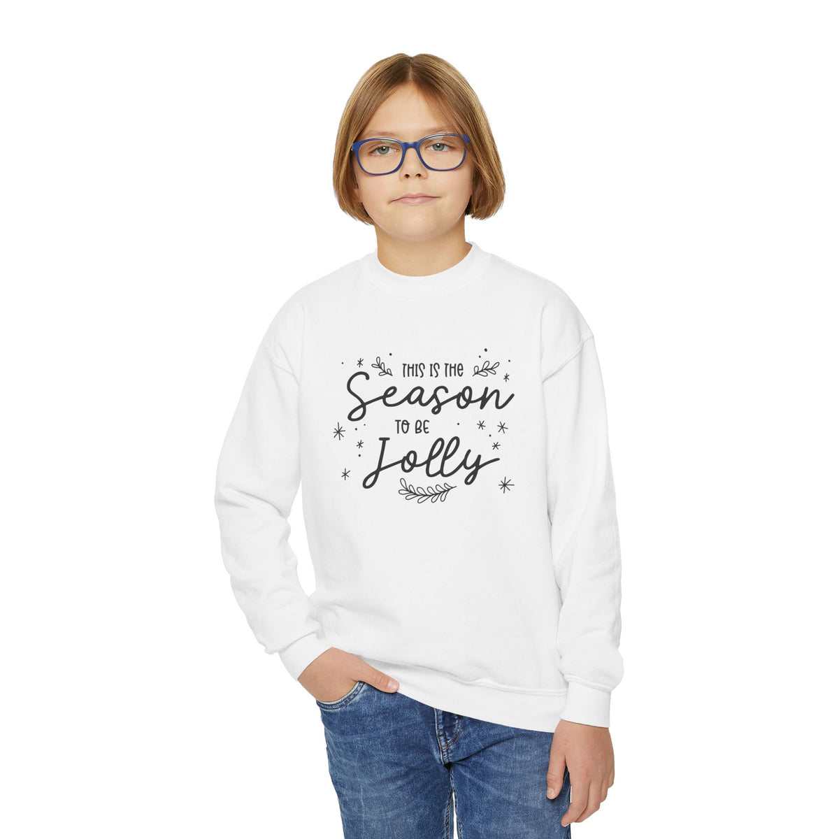 Youth Crewneck Sweatshirt Alegría – ropa cristiana para niños – foto 5