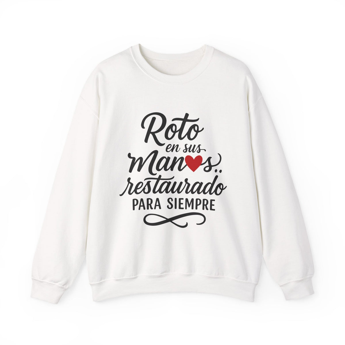 Sudadera Unisex Cuello Redondo - El Dios que restaura – ropa cristiana para niños