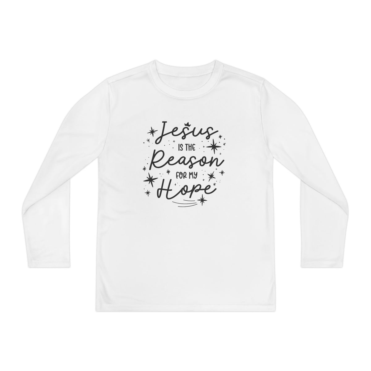 Youth Long Sleeve Competitor Tee Esperanza – ropa cristiana para niños