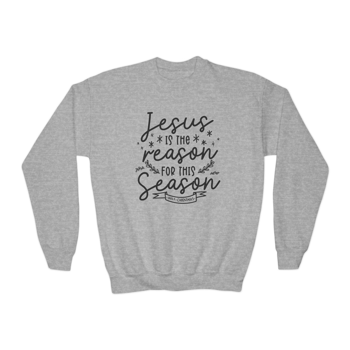 Youth Crewneck Sweatshirt Jesús la Razón – ropa cristiana para niños