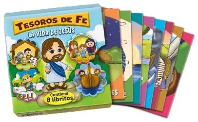 Tesoros de la Fe - Cajita con 8 minilibros