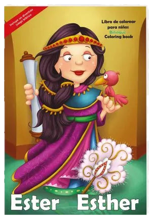 Libro de colorear Gigante - Ester Personajes de la Biblia / Giants Bible People - Esther Bible People