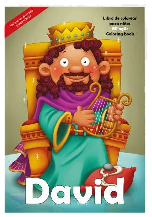 Libro de colorear Gigante - David Personajes de la Biblia / Giants Bible People - David Bible People