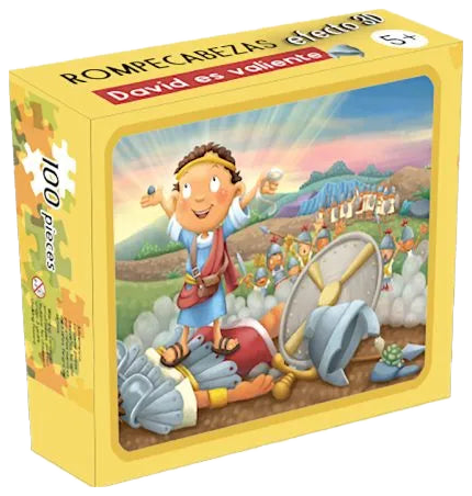 David es valiente/ David is brave - Rompecabezas en 3D   (3D puzzle)
