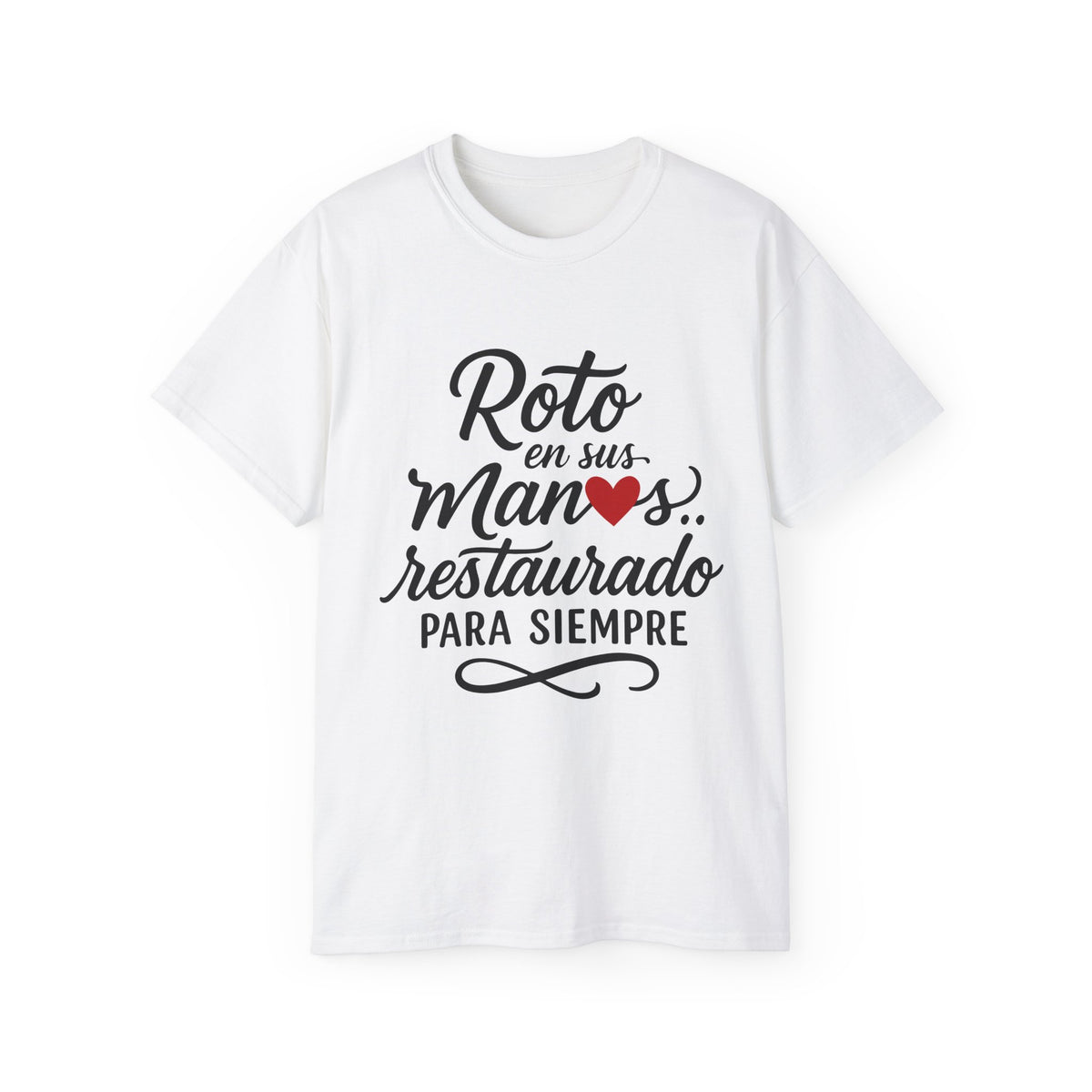 Camiseta unisex de algodón grueso - El Dios que restraura – ropa cristiana para niños