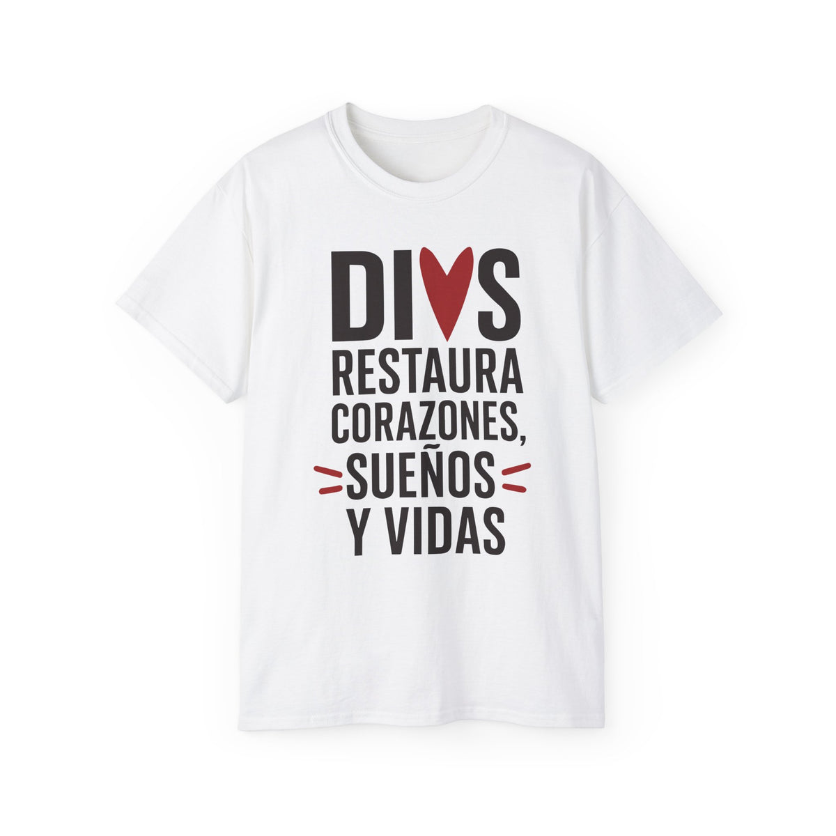 Camiseta unisex de algodón grueso - El Dios que restraura – ropa cristiana para niños