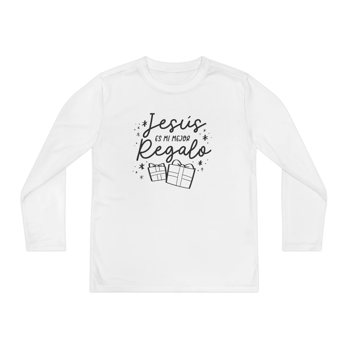 Youth Long Sleeve Competitor Tee Jesús mi Regalo – ropa cristiana para niños – foto 2