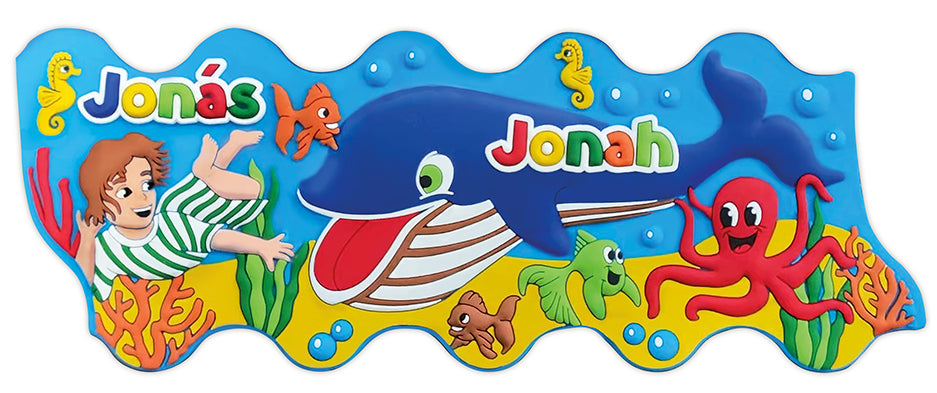 Botella Héroes de la Biblia - Jonás / Jonah – Biblia en español – foto 2