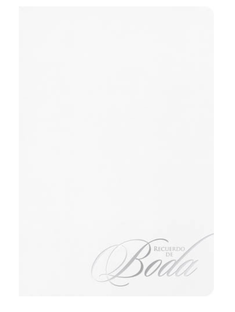RVR 1960 Biblia Recuerdo de Boda, blanco/plateado símil piel (Spanish Edition) – Biblia en español