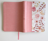 Biblia Reina Valera 1960 letra grande. Piel rosada con flores, tamaño manual / Spanish Bible RVR 1960 Large Print. Imitation Pink Leather With Flowers (Spanish Edition)