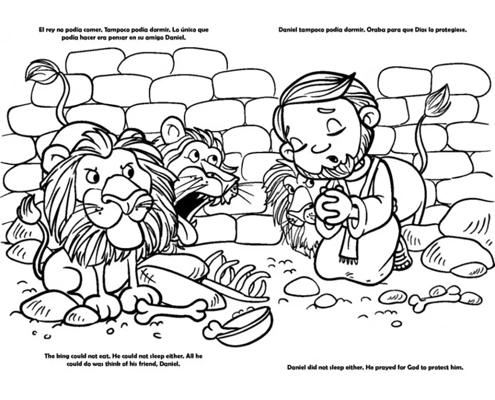 Libro de colorear Gigante - Daniel Personajes de la Biblia / Giants Bible People - Daniel Bible People – Biblia en español – foto 3