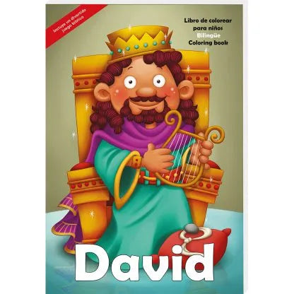 Libro de colorear Gigante - David Personajes de la Biblia / Giants Bible People - David Bible People