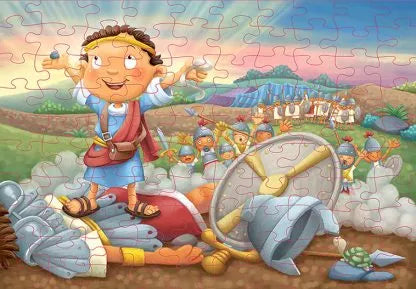 David es valiente/ David is brave - Rompecabezas en 3D   (3D puzzle) – foto 2