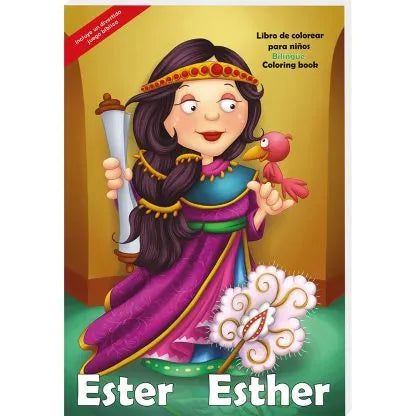 Libro de colorear Gigante - Ester Personajes de la Biblia / Giants Bible People - Esther Bible People
