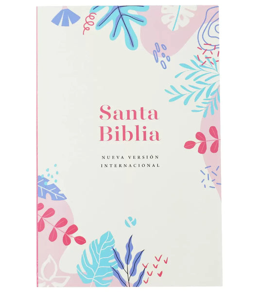 Biblia – Ultrafina – Tapa rustica Crema/Flores