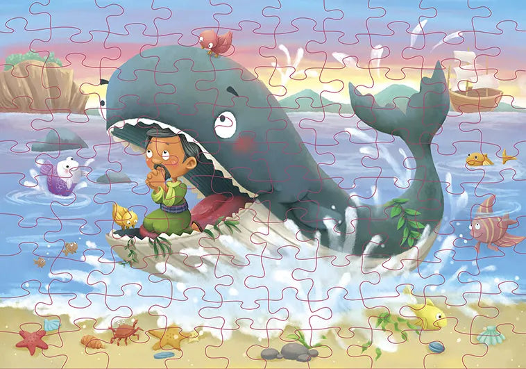 Jonás y el pez/ Jonah and the fish: Rompecabezas en 3D (3D puzzle) – foto 2