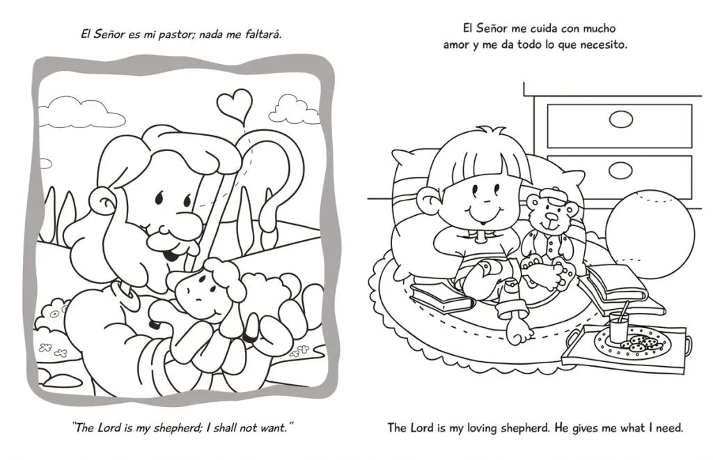 Salmo 23 – Cuaderno para colorear / Coloring book – Psalm 23 – foto 2