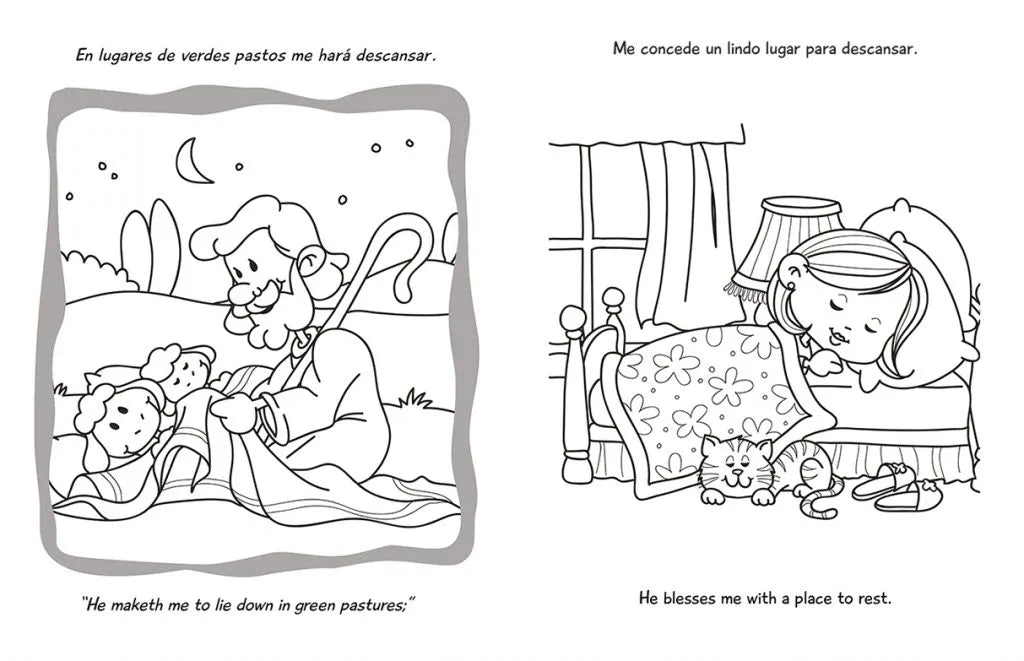 Salmo 23 – Cuaderno para colorear / Coloring book – Psalm 23 – foto 3