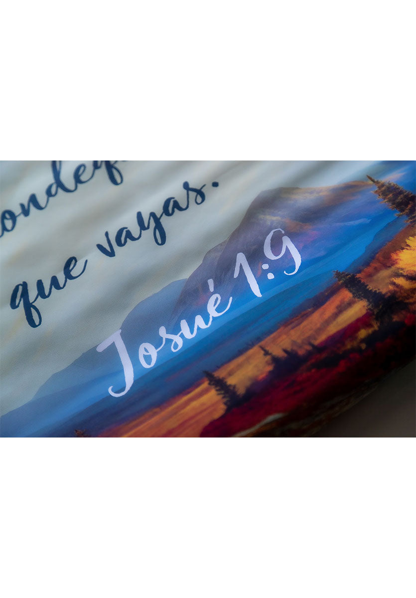 Banner cristiano Josué 1:9 (B) – versículo bíblico en español, 40 x 100 cm – foto 6