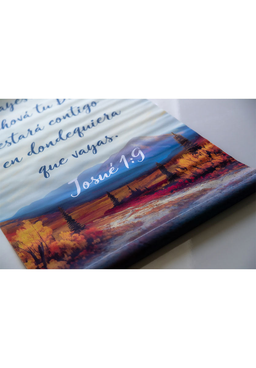 Banner cristiano Josué 1:9 (B) – versículo bíblico en español, 40 x 100 cm – foto 5