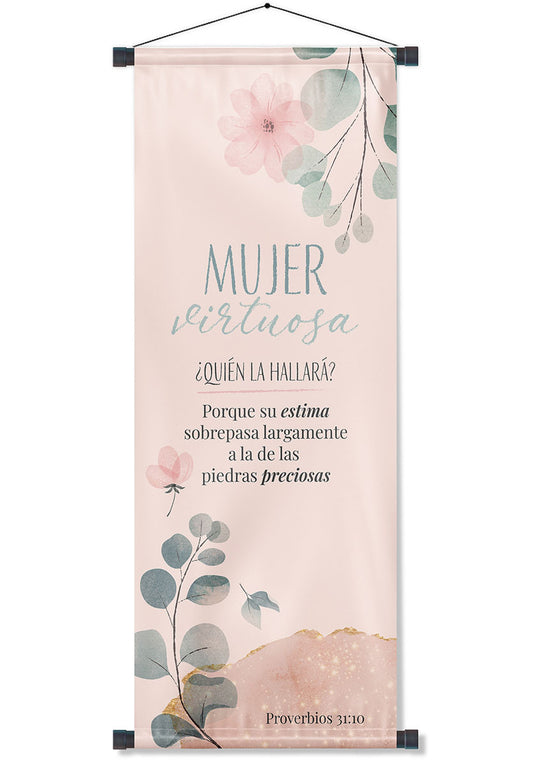 BANNER Proverbios 31:10 (rosa)