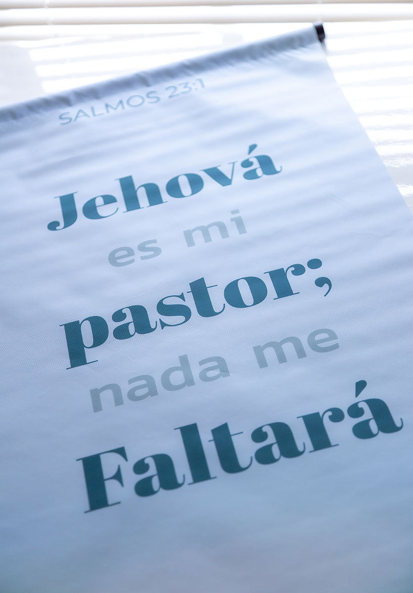 Banner cristiano Salmo 23:1 – versículo bíblico en español, 40 x 100 cm – foto 5