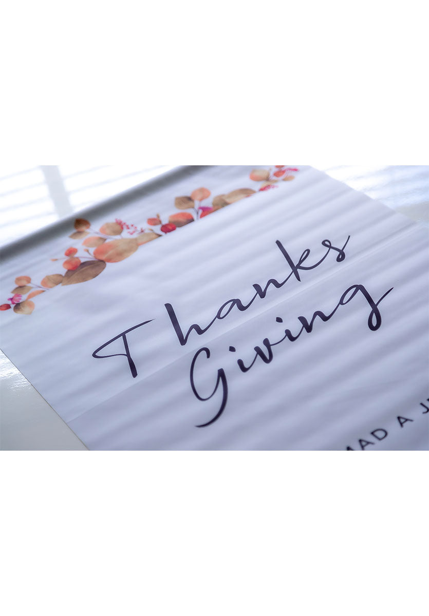 Banner cristiano Thanksgiving – versículo bíblico en español, 40 x 100 cm – foto 4